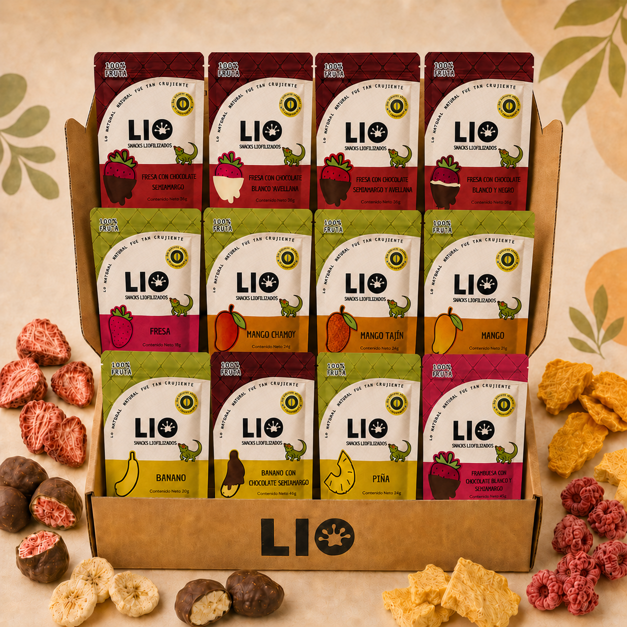 Lio Box por 12 und - Chocolate semiamargo (53% cacao)